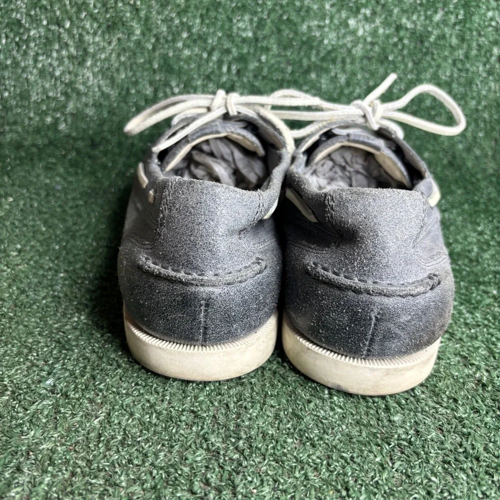 Cole Haan Yacht Club Suede Moc Toe Nautical Boat Shoes Grey Mens Size 11.5 M